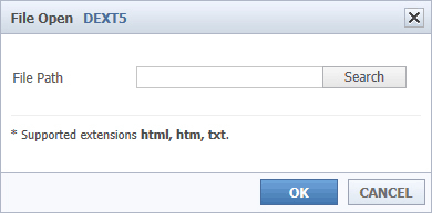 Open file view