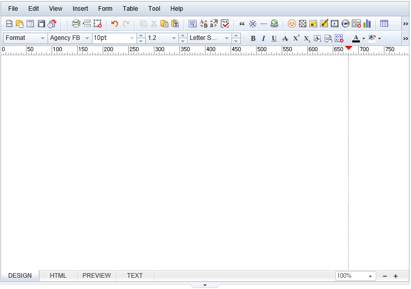Show / Hide ruler