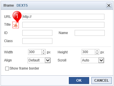Insert Iframe view