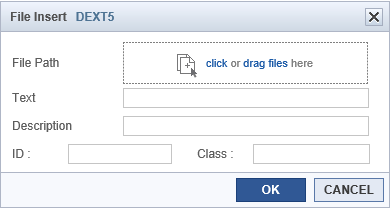 Insert a file view